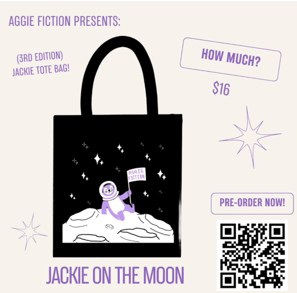 Jackie on the Moon Tote Bag